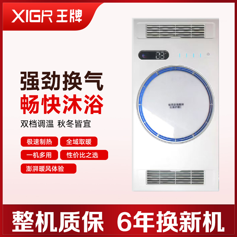 王牌浴霸吊顶电器(三合动力10号)集成吊顶式风暖卫生间家用取暖五合一嵌入式浴室