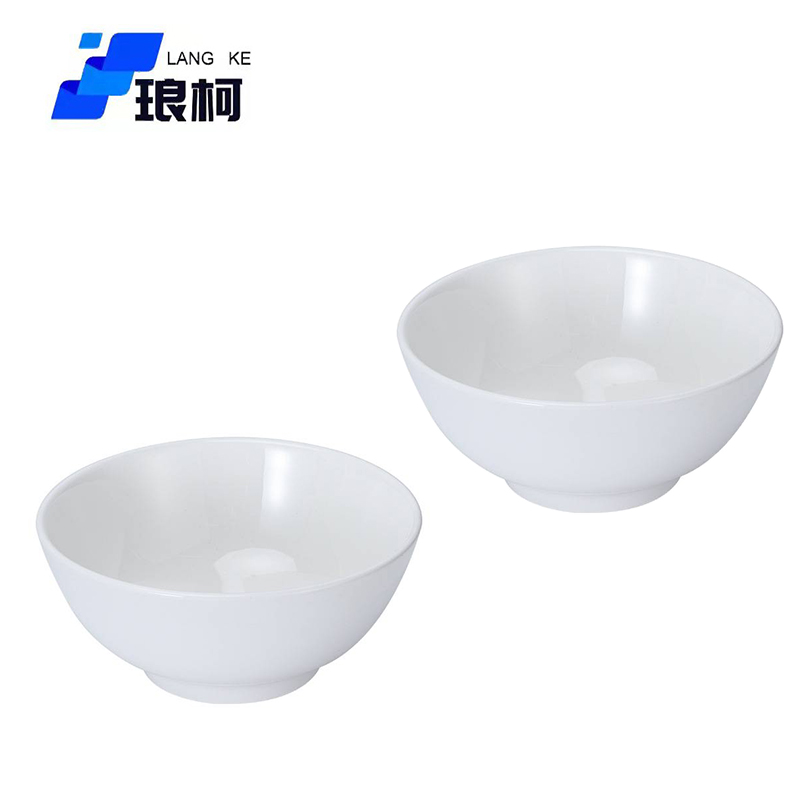琅柯 陶瓷碗 纯白 6英寸高清大图