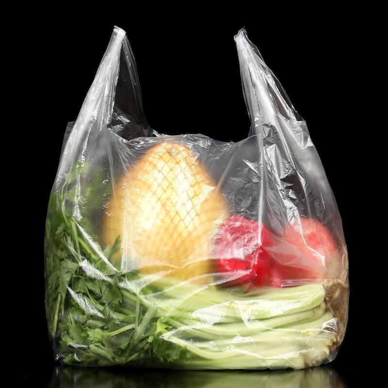 DERUIMAN塑料袋白色透明商用方便袋一次性食品袋高清大图