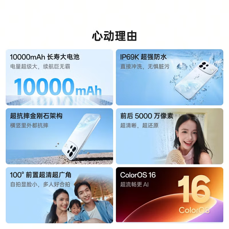 [全新]OPPO A7 Pro Max 12+512GB 前橙似锦 10000毫安长续航 80W快充 高清影像 第五代骁龙4芯 IP69K满级防水 5G智能手机高清大图