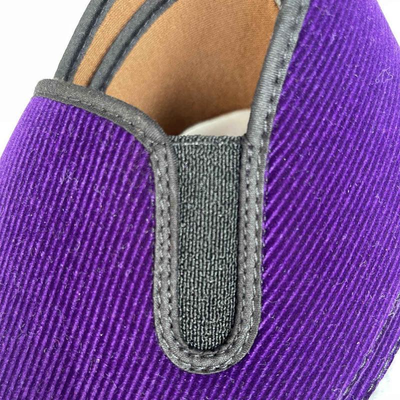 单鞋帮子传统灯芯绒手工布鞋鞋面子批发 鞋帮子扣眼黑色 16厘米(相当