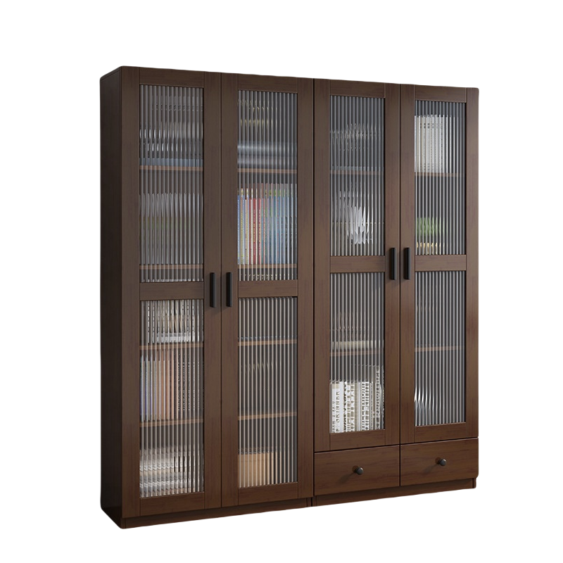 蕃蒂书柜四门二抽套高清大图