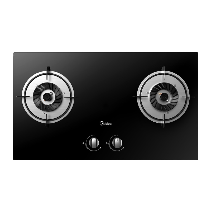 美的(Midea)燃气灶JZT-Q20-M 燃气灶4.5KW大火力一级能效台式嵌入式厨房家用双灶煤气灶灶具天然气