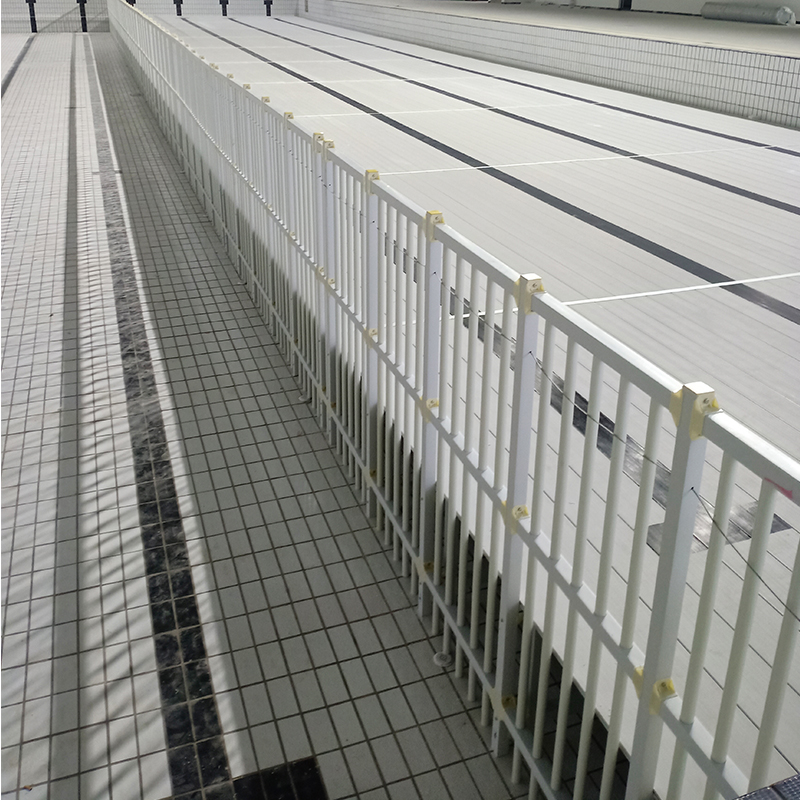 Quntai游泳池深水区增高垫层垫高板全新原料UPVC材质安全护栏/平方高清大图