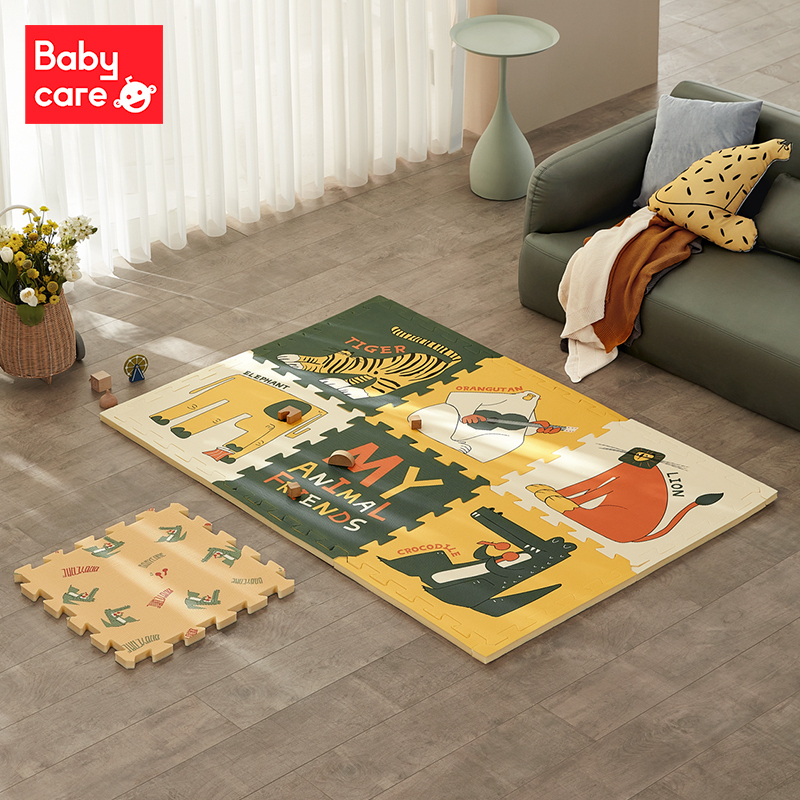 babycare宝宝爬行垫拼接加厚家用婴儿无味客厅爬爬垫儿童泡沫地垫