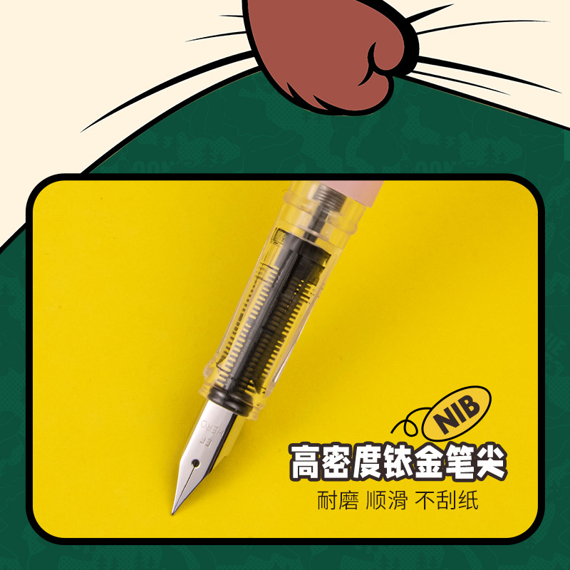 英雄(HERO)钢笔 熊出没联名钢笔礼盒小学生书法练字369钢笔可爱造型男女小学生日礼物 毕业季升学礼盒