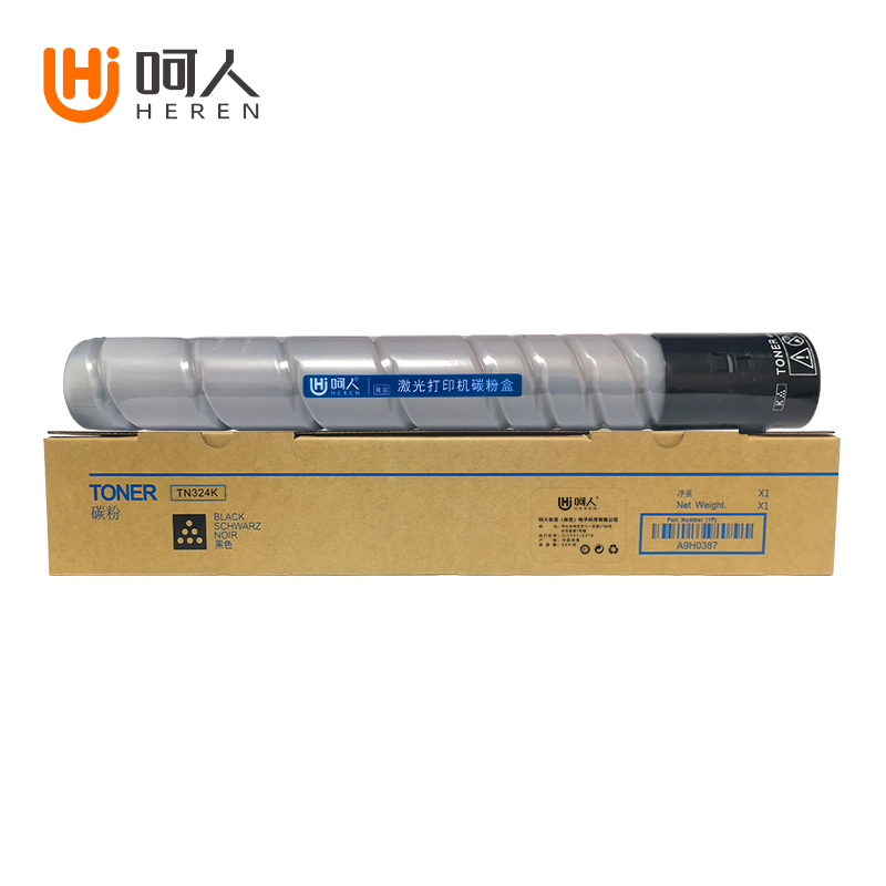 呵人TN324K黑色适用柯尼卡美能达C554E C454E C308 C258 C368打印机