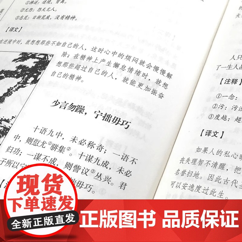 菜根谭全集 正版6册伦理学 文言文白话文注释翻译 菜根谭全解洪应明 菜根谭 国学经典修身养性齐家哲学 菜根谭的智慧高清大图