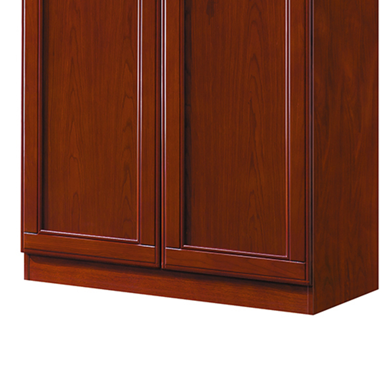 臻远ZY051401木质文件柜油漆贴木皮资料柜书柜 二门高清大图