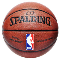 斯伯丁Spalding篮球 NBA彩色运球人经典比赛 PU蓝球74-602Y