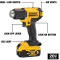 得伟(DEWALT) DCE530N-A9 热风枪20V 支