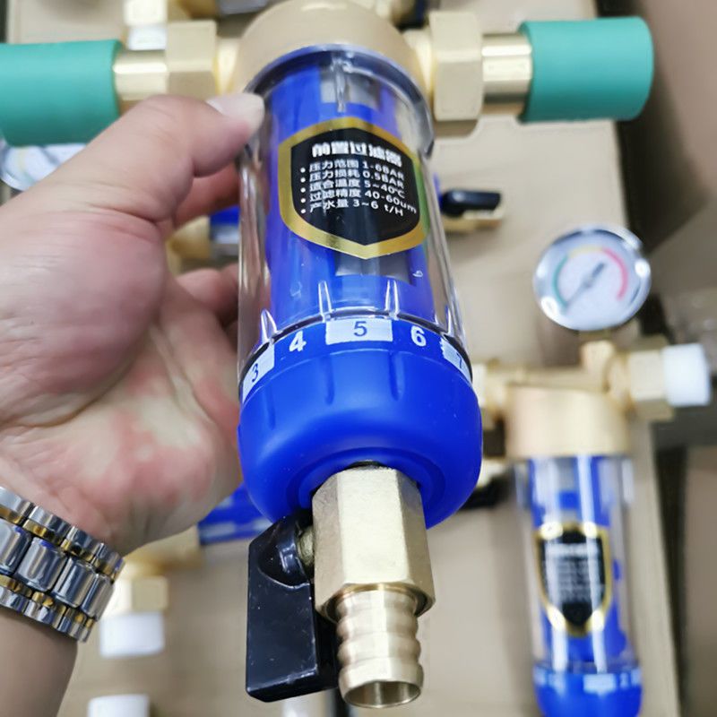全铜前置过滤器全屋前置净水器46分ppr热熔管总水阀过滤器4分ppr热熔