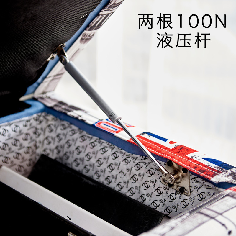 家柏饰(CORATED)换鞋凳家用床尾凳收纳凳子储物凳可坐沙发脚踏长条凳沙发墩子单个 120*40*40【长宽高】顺丰包邮储物型