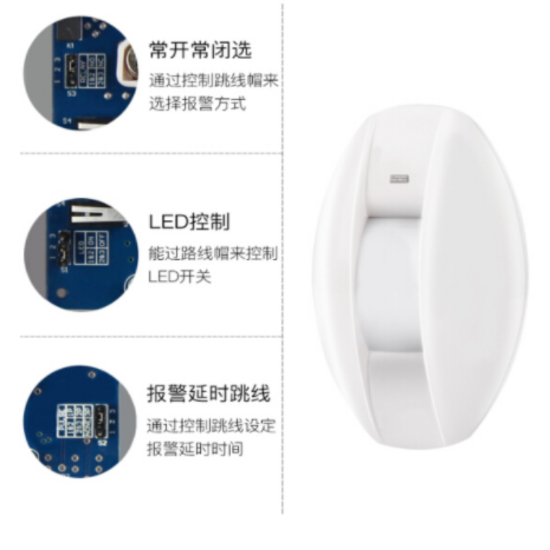 GEMPLE室内无线红外幕帘感应探测器