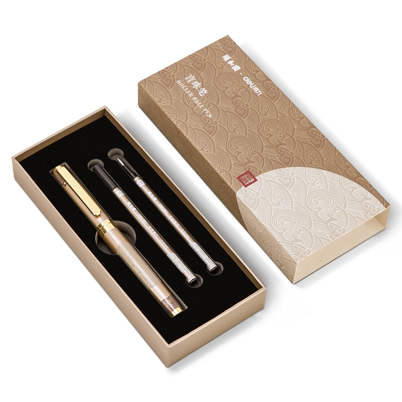 得力deli33581颐和园宝珠笔 0.5mm商务办公用笔中性笔签字笔 1支/盒