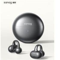 塞那（SANAG）蓝牙耳机 S6SProAI 耳夹式 骨传导概念无线开放式 适用于华为小米苹果 无尽黑