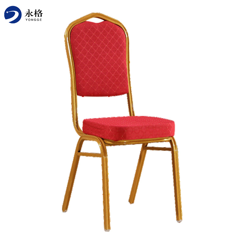 永格酒店椅将军椅宴会椅婚庆贵宾椅会议椅活动庆典椅红色软包饭店餐椅
