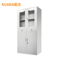 匡大 文件柜铁皮柜办公文件资料储存柜钢制 中二斗文件柜 KDT379