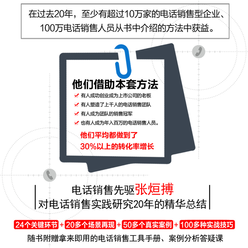 [正版]精准电话销售 转化率倍增的实战技巧与口才训练电话销售书籍成交技巧攻心术心理学和话术销售类圣经实战营销客服交谈沟高清大图