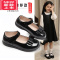 可莉允女童黑色皮鞋中大童软底校园鞋小学生朗诵比赛合唱儿童花童鞋运动休闲鞋