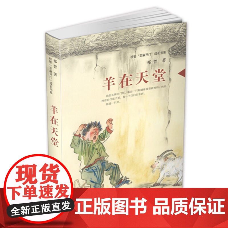 羊在天堂 祁智芝麻开门成长书系正版 以温柔细腻的笔法 将童年记忆的种种付诸笔端 结成一个个意境悠远的故事高清大图