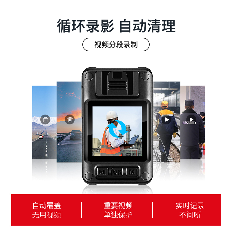 AEE记录仪DSJ-K3 4K高清红外4800万像素便携随身现场记录128GWIFI