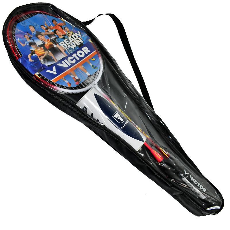 victor胜利羽毛球拍brs1633男女对拍铝合金新手训练成品拍2支装