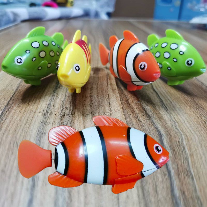 宝宝小孩洗澡玩具鱼仿真感应电子鱼电动儿童会游泳摇摆小丑鱼戏水普通