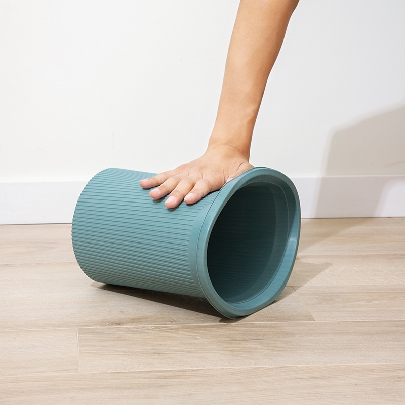 创意时尚家用大号卫生间客厅厨房卧室古达办公室带压圈无盖垃圾桶纸篓