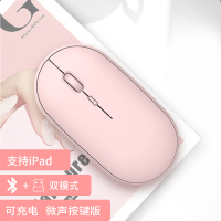 吉选(GESOBYTE)B15无线蓝牙双模鼠标 充电鼠标 安静办公苹果安卓电脑手机平板ipad低噪音通用女生可爱家用 粉