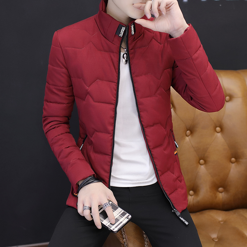BaLuoShang棉衣男韩版潮流2020新款保暖男士棉服青年立领加厚棉袄秋冬天外套风衣