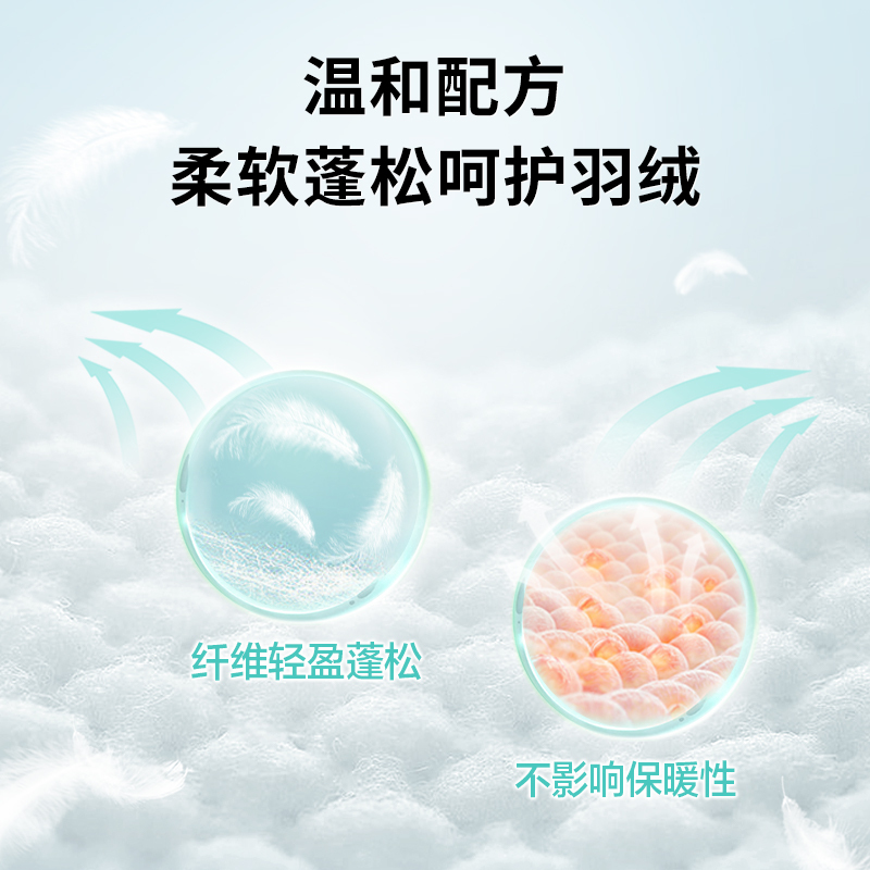 立白小白白羽绒服专用洗衣液500g除菌除螨温和去污易漂洗不伤衣