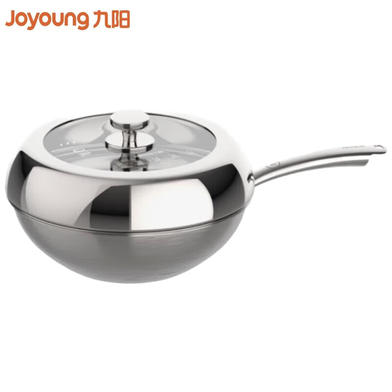 九阳(Joyoung) CF32-C785 炒锅 炒锅0氟钛瓷抗粘平底炒菜锅 不锈钢蜂窝燃气灶可用