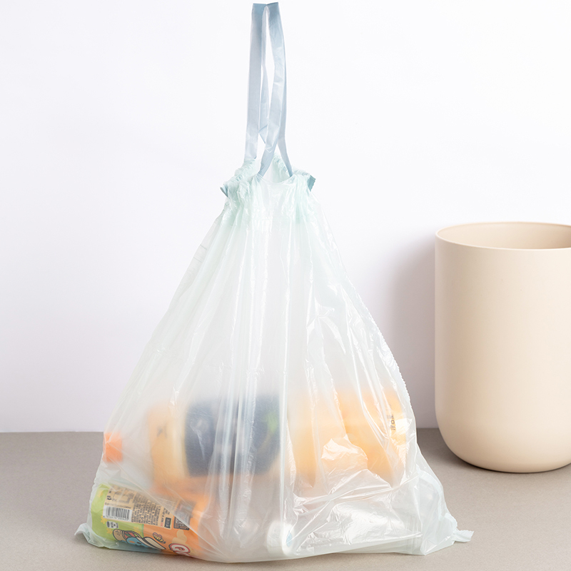 名创优品(miniso) 抽绳式垃圾袋厨房家用手提式加厚抽绳式1卷/共30只
