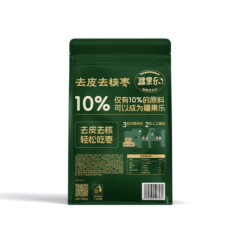 疆果乐去皮去核枣160g高清大图