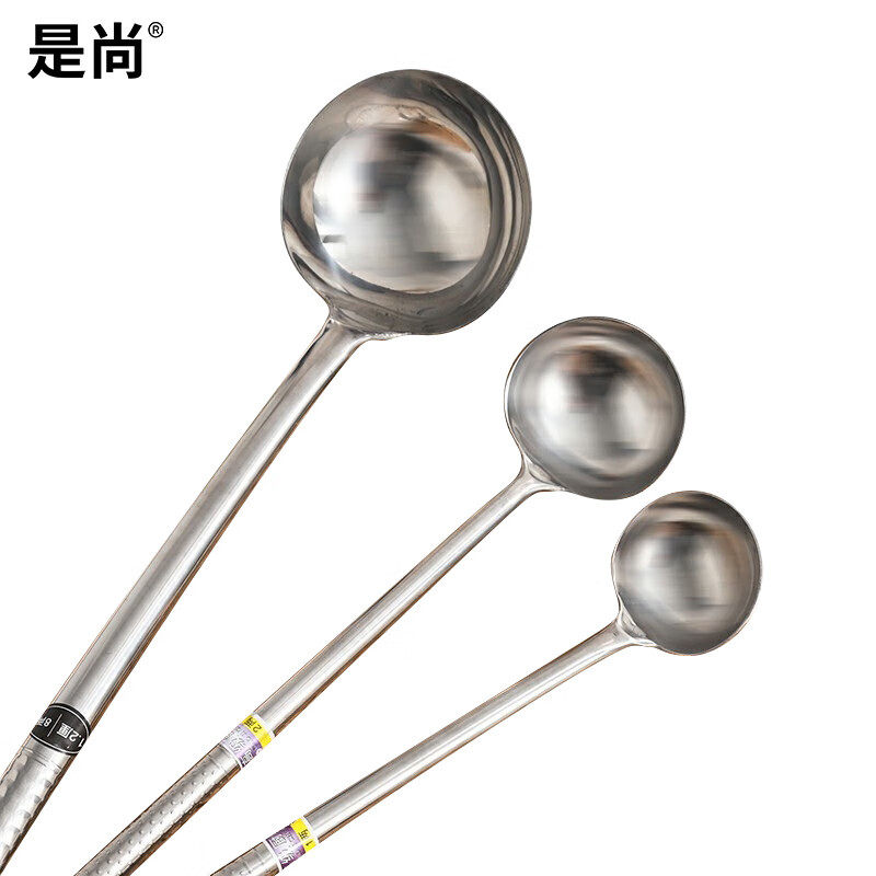 是尚 不锈钢炒菜勺 8两 50.5*12cm/把高清大图