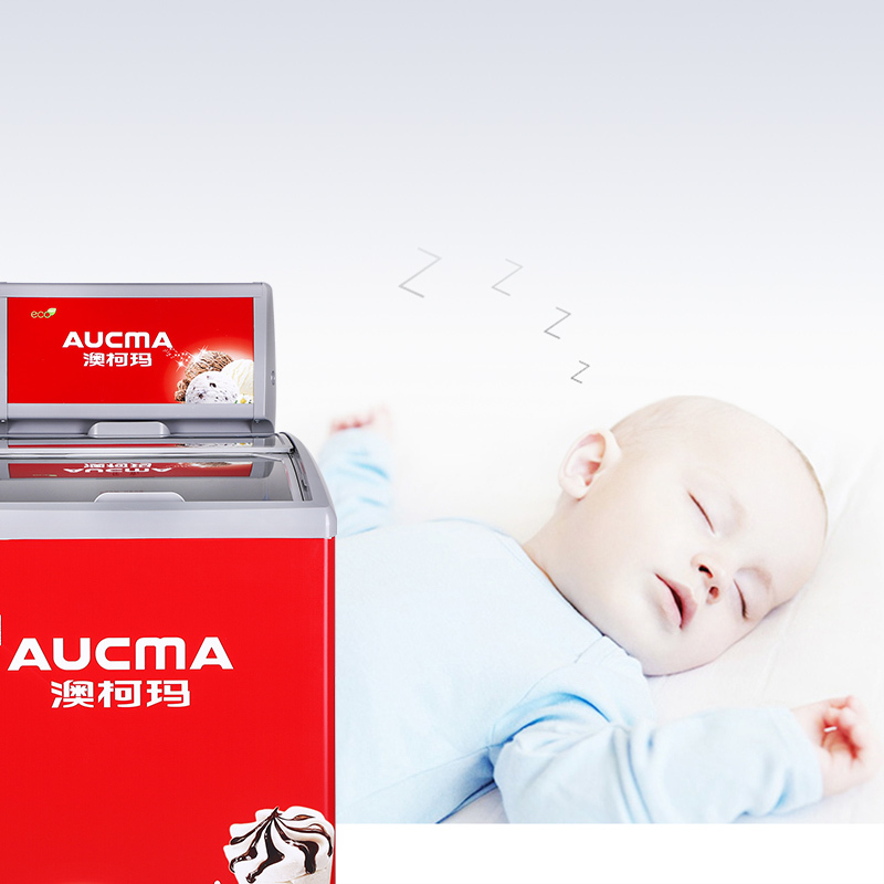 澳柯玛(AUCMA) 展示柜 SD-152 152升-30℃度商用大容量大型保鲜冰柜超市冷冻冰箱展示柜卧式保鲜