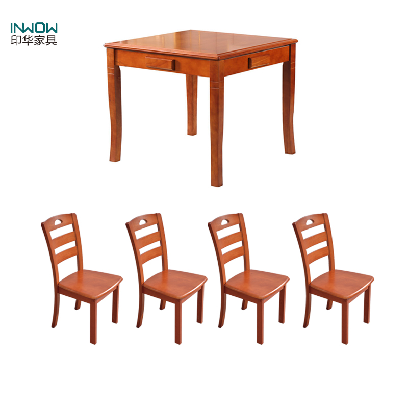 印华(YINHUA)棋牌桌椅 餐桌椅 两用桌椅(900*900*750)(套)高清大图