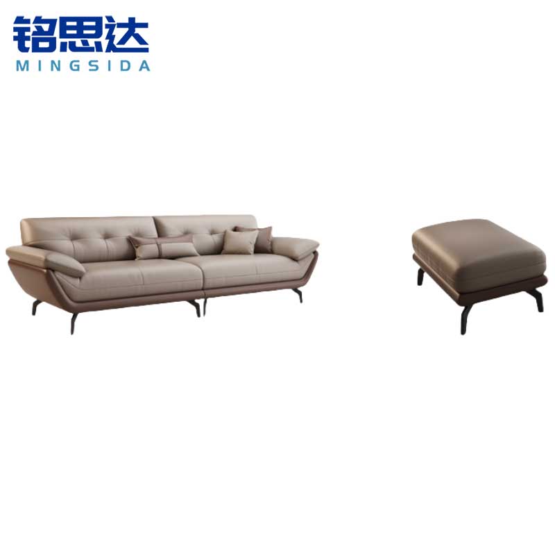 铭思达沙发四人位+脚踏套高清大图