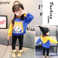 莆兮思puxisi2019新款男女童春款秋装加绒ins同款卡通印花时尚卫衣宝宝上衣