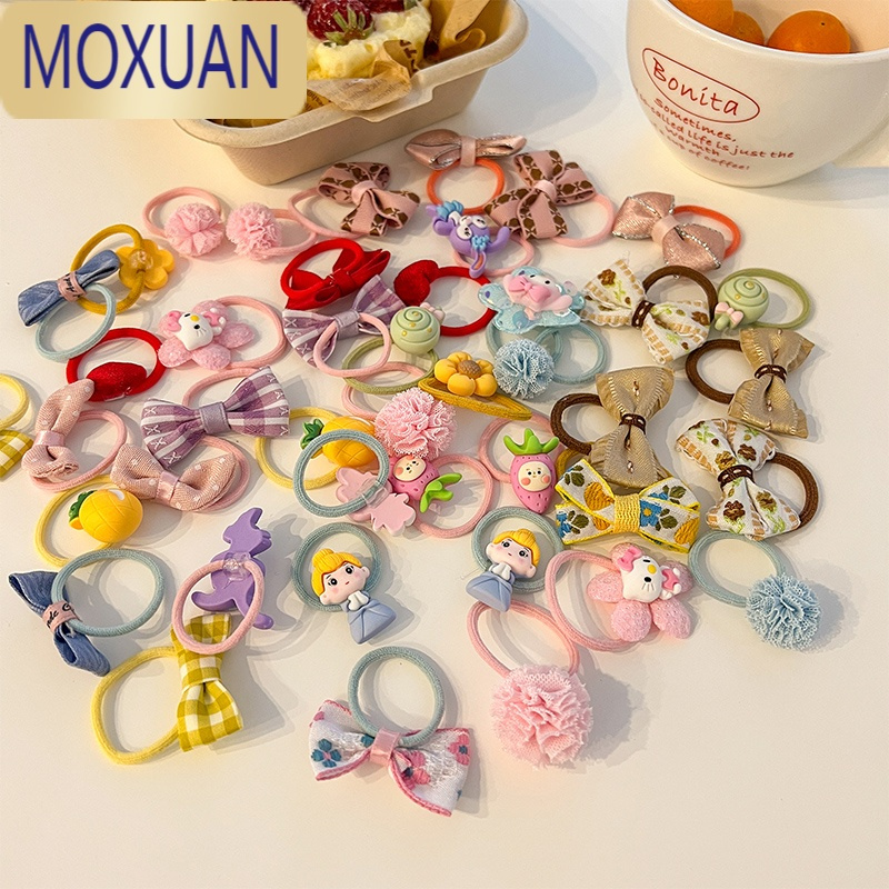 moxuan宝宝皮筋不伤发弹性好女童扎小啾啾蝴蝶结发绳小女孩头绳儿童
