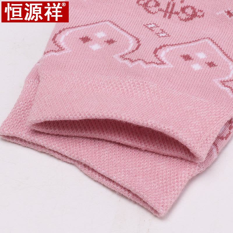 恒源祥中老年女士秋冬袜子棉休闲女袜中筒四季袜5双盒装图片