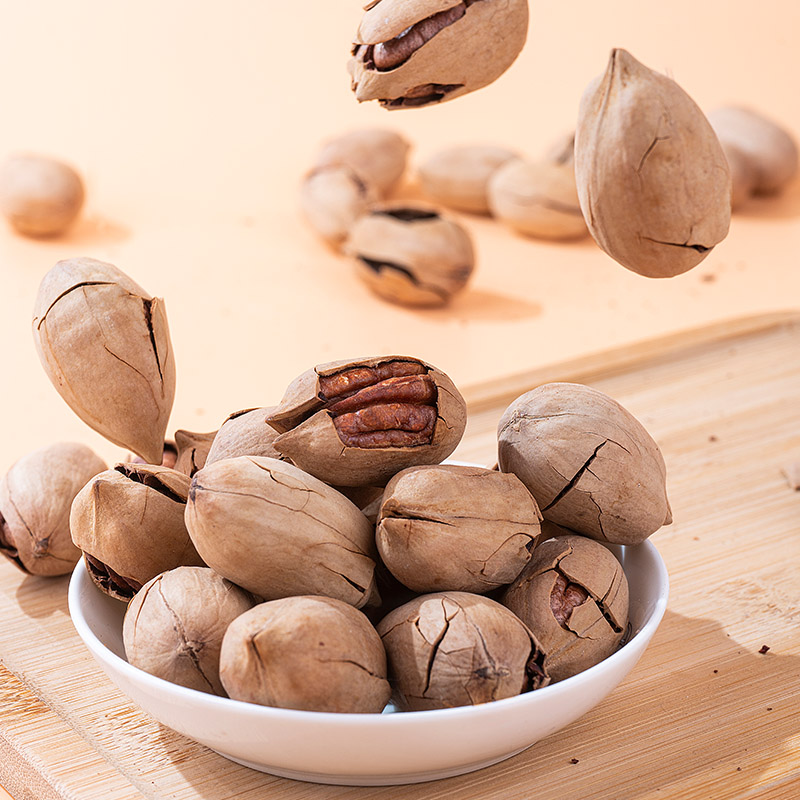 黄金果农碧根果228克营养健康美味零食罐装干果小吃高清大图