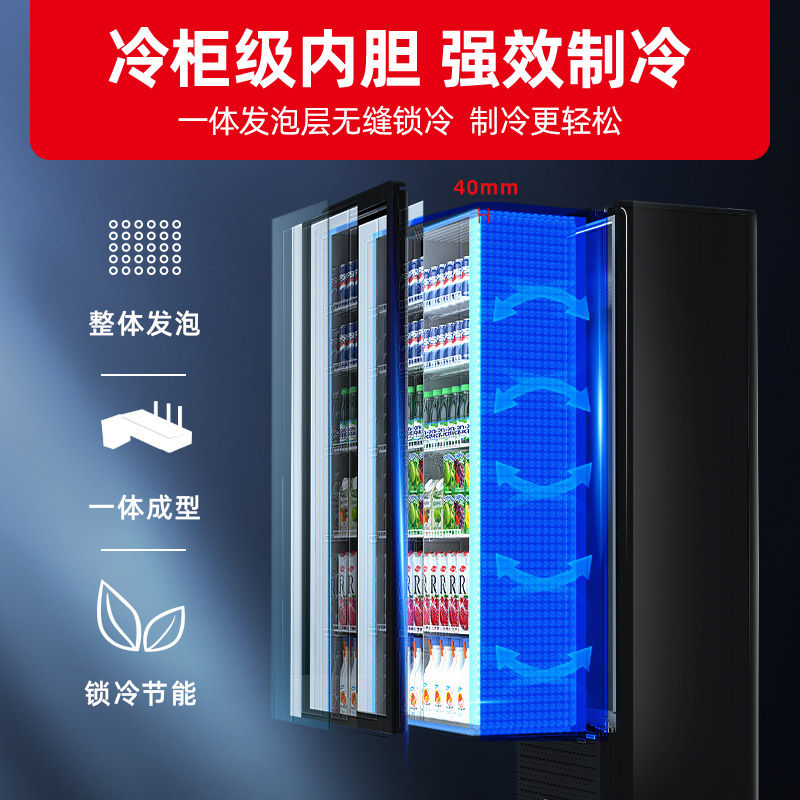 星星(XINGX)LSC-360YPE 362升 冷藏展示柜 立式冰柜 保鲜柜 饮料柜 商用展示柜高清大图