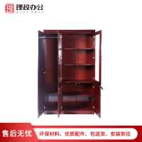 [理政]油漆文件柜 三门文件柜 油漆资料柜 储物柜 实木贴皮办公柜