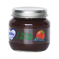 美林(Mellin)宝宝辅食苹果蓝莓泥蔬果泥 100克/罐 2罐装 辅食添加初期以上 原装进口 4个月以上