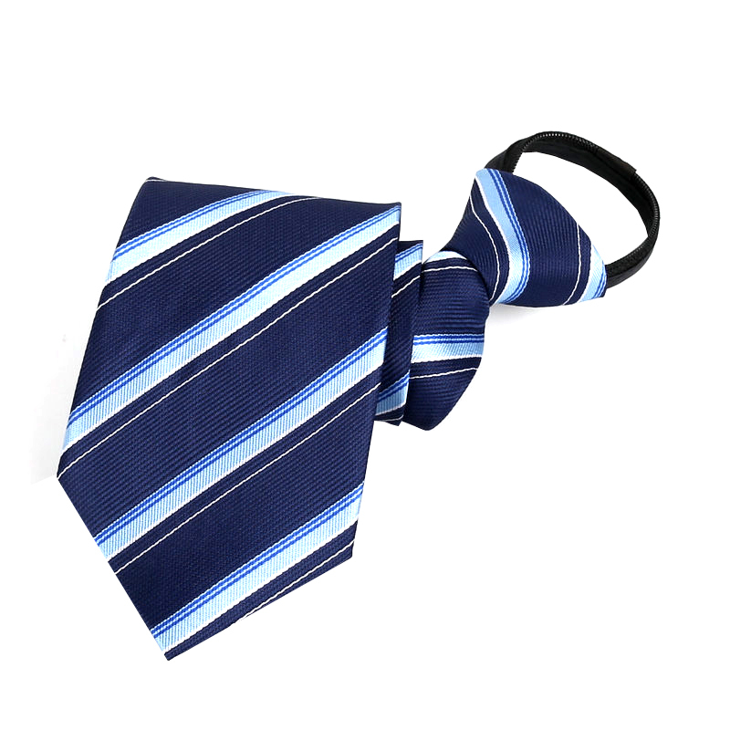 盛世尼曼领带男士正装商务易拉得懒人拉链领带8cm上班团体销售4s店