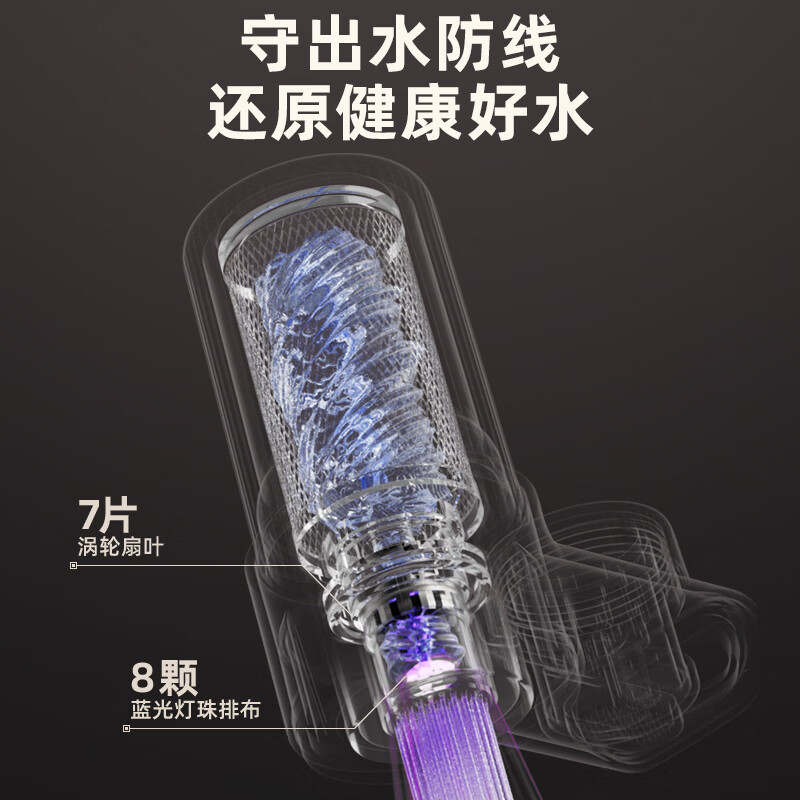 小熊(Bear)净水器水龙头过滤器自来水前置过滤器 净水机除氯CX-E0047四芯