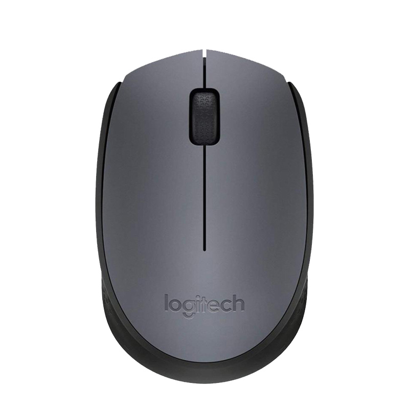 罗技(Logitech)M170无线鼠标 笔记本台式电脑商务办公鼠标对称带2.4G接收器 灰色