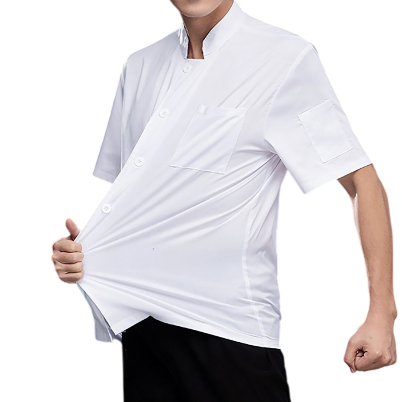 万山宏业 弹力棉长袖厨师服 WSG025 件高清大图